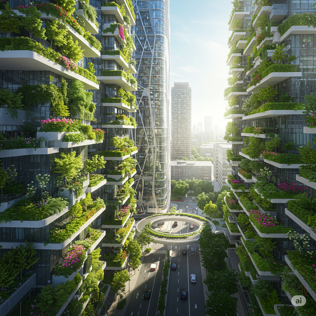 Ciudades sostenibles con jardines verticales